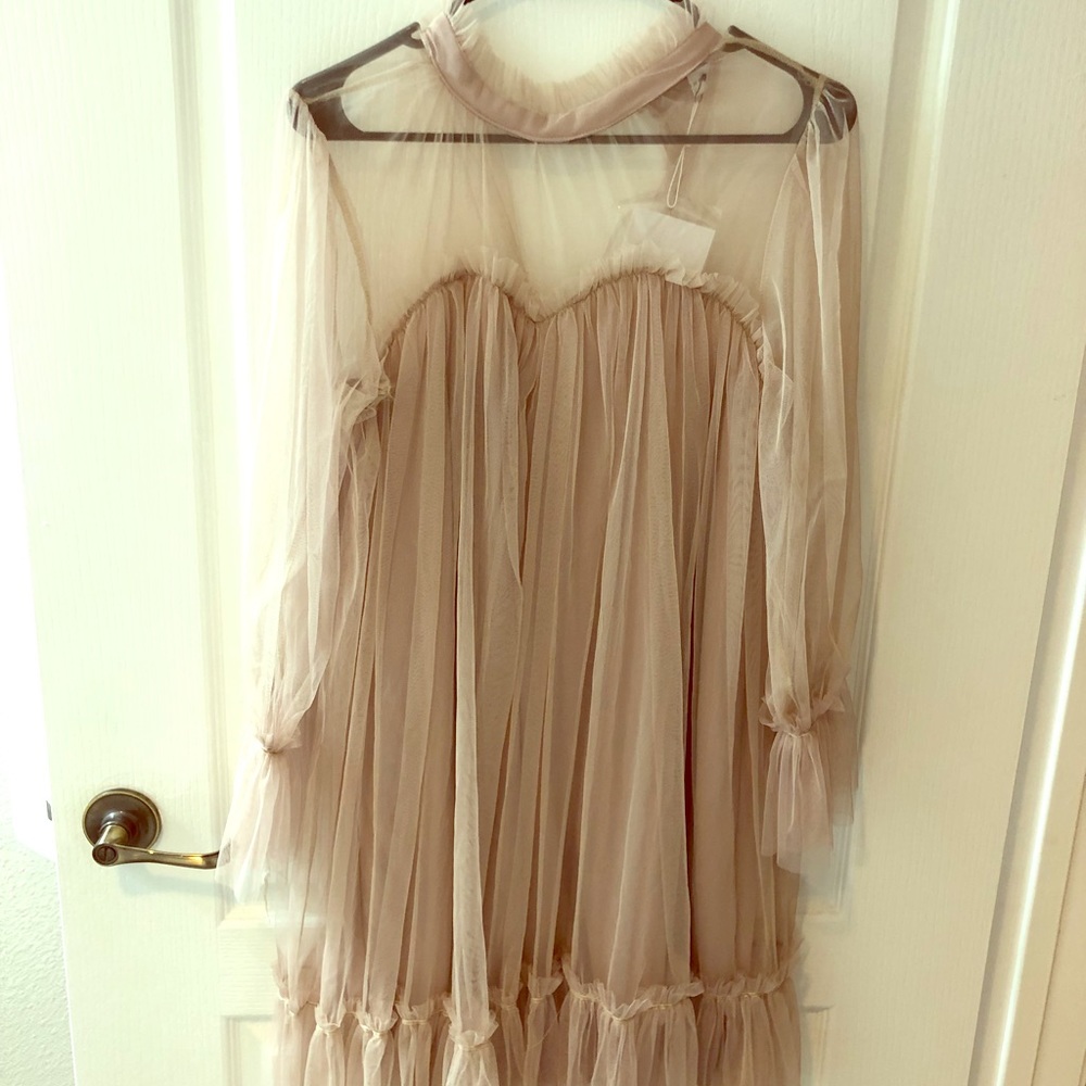 Lolita beige lace dress